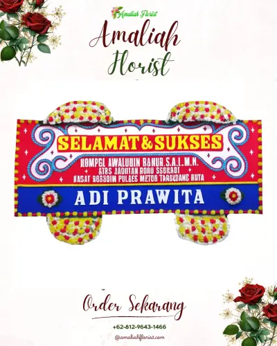 Karangan Bunga Ucapan Selamat di Umeanyar